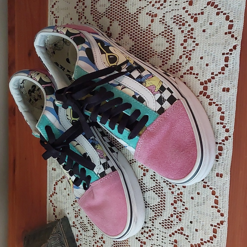 Vans Disney Old Skool Mickey Mouse Casual Sneaker Sz 8